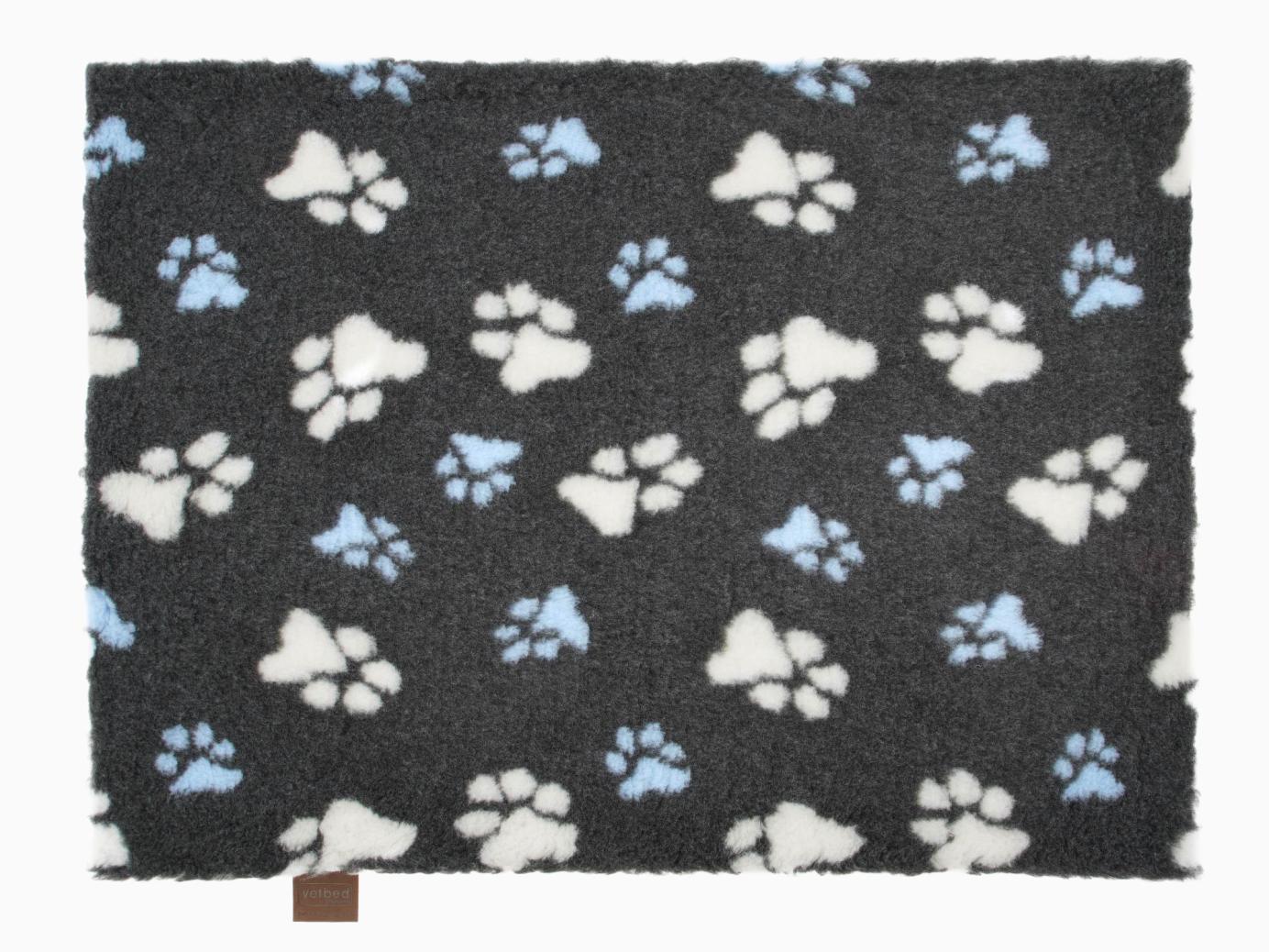Original Vetbed Isobed SL dunkelgrau mit blauen Pfoten 1