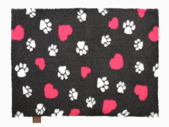 Original Vetbed Isobed SL anthrazit hearts & paws