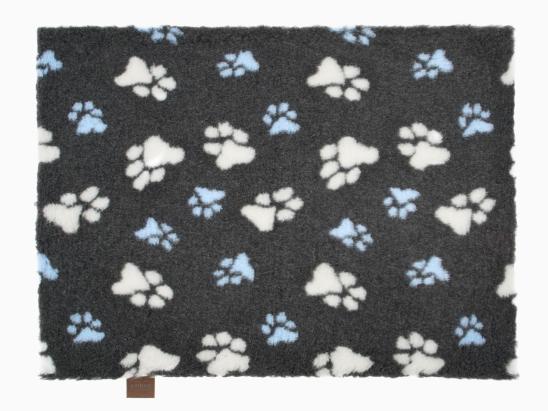 Original Vetbed Isobed SL dunkelgrau mit blauen Pfoten