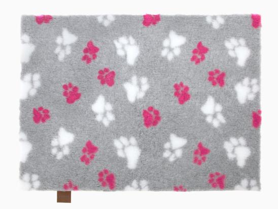 Original Vetbed Isobed SL grau mit rosa Pfoten