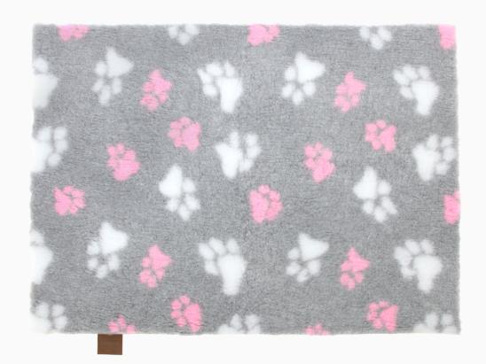 Original Vetbed Isobed SL grau mit rosa Pfoten