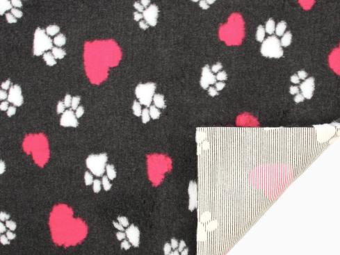 Original Vetbed Isobed SL anthrazit hearts & paws 2